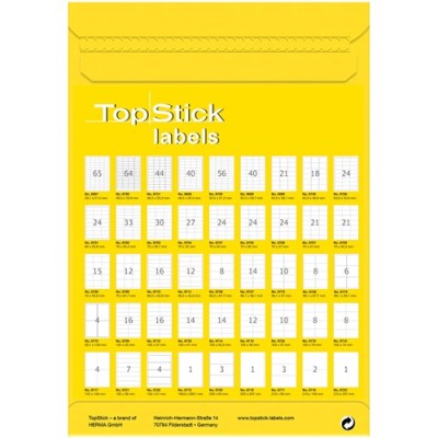 Etikett címke Topstick 105x74 mm szegély nélküli 100 ív 800 db/doboz