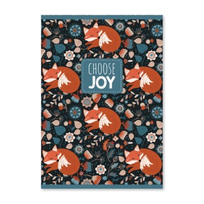 Füzet pd kisalakú 40 lapos sima Choose Joy intenzív