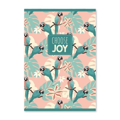 Füzet pd kisalakú 40 lapos sima Choose Joy intenzív
