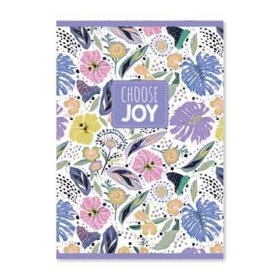Füzet pd kisalakú 40 lapos sima Choose Joy intenzív