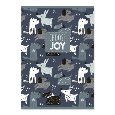 Füzet pd kisalakú 42 lapos sima Choose Joy