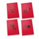 Füzet Pigna Monocromo Red A/4 tűzött 38 lapos kockás