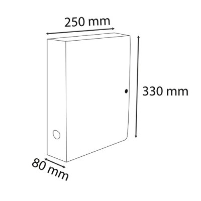 Füzetbox PP Exacompta Skandi A/4 100 mm gerinccel patentos vegyes színek
