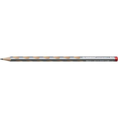 Grafitirón Stabilo Easy graph Slim Metallic Edition HB jobbkezes ezüst