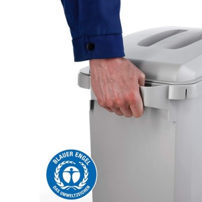 Hulladékgyűjtő-tető Durable Durabin Eco 60l téglalap szürke