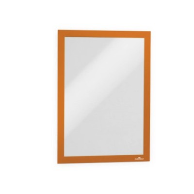 Információs tábla Durable Duraframe A/4 öntapadó hátlappal és mágneses kerettel 2 db/csomag narancssárga