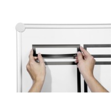 Információs tábla kiegészítő Durable Duraframe ® Magnetic Top A/4 mérethez ezüst