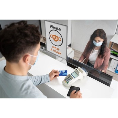Információs tasak Durable A/4 statikus rögzítés 1 lap kisker kiszerelés