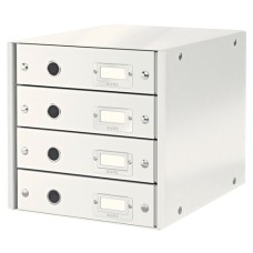 Irattároló Leitz CLICK&STORE 4-fiókos fehér