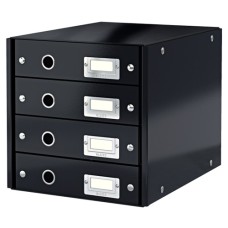 Irattároló Leitz CLICK&STORE 4-fiókos fekete