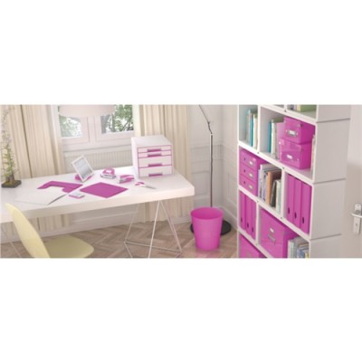 Irattároló Leitz CLICK&STORE 4-fiókos rózsaszín