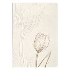 Jegyzetfüzet Clairefontaine Tulip paper, A/5, 14,8x21cm, 64 lapos, pontozott