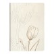 Jegyzetfüzet Clairefontaine Tulip paper, A/5, textil gerinc, 14,8x21cm, 32 lapos, pontozott