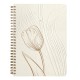 Jegyzetfüzet Clairefontaine Tulip paper, spirálos, A/5, 14,8x21cm, 74 lapos, pontozott