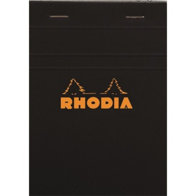 Jegyzettömb Clairefontaine Rhodia Black A/4 80 lapos kockás