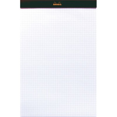 Jegyzettömb Clairefontaine Rhodia Black A/4 80 lapos kockás