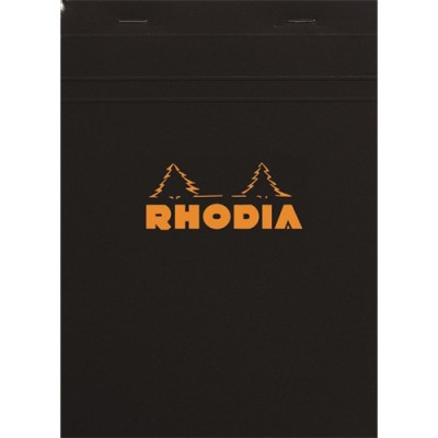 Jegyzettömb Clairefontaine Rhodia Black A/5 80 lapos kockás