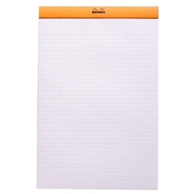 Jegyzettömb Clairefontaine Rhodia Orange A/4+ 80 lapos vonalas
