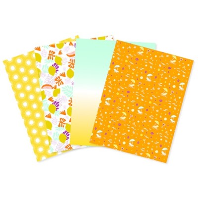 Kreatív decoupage papír Clairefontaine Décopatch 4 mintával ref. DP034C