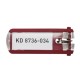 Kulcstartó klip Durable piros 6 db/csomag