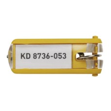 Kulcstartó klip Durable sárga 6 db/csomag