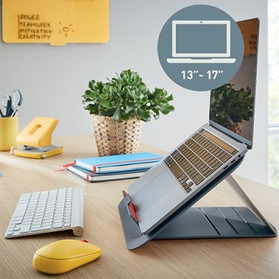 Laptop állvány Cosy Ergo 13"-17" laptophoz  bársony szürke