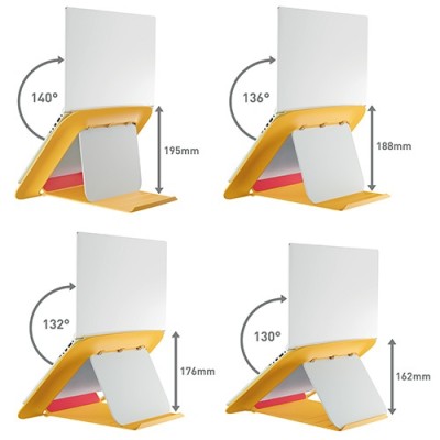 Laptop állvány Cosy Ergo 13"-17" laptophoz  meleg sárga
