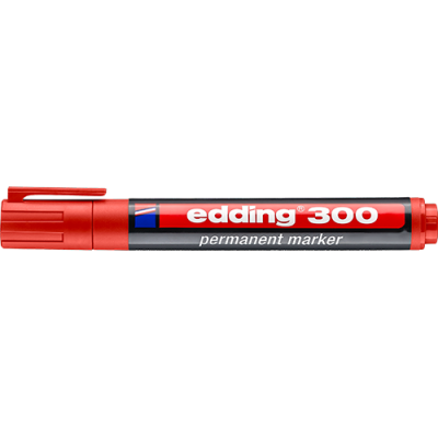 Marker Edding 300 permanent piros