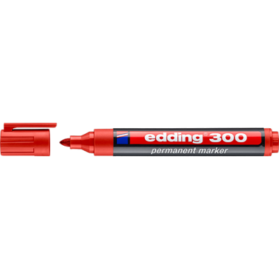Marker Edding 300 permanent piros