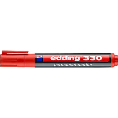 Marker Edding 330 permanent piros