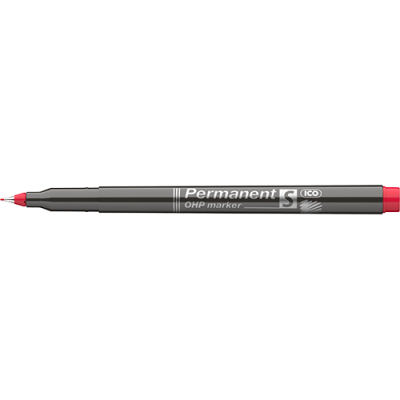 Marker Ico OHP permanent S piros