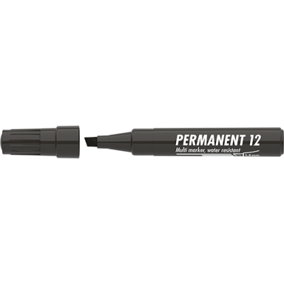 Marker Permanent 12 vágott fekete