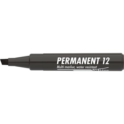 Marker Permanent 12 vágott fekete
