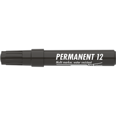 Marker Permanent 12 vágott fekete