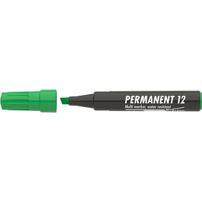 Marker Permanent 12 vágott zöld