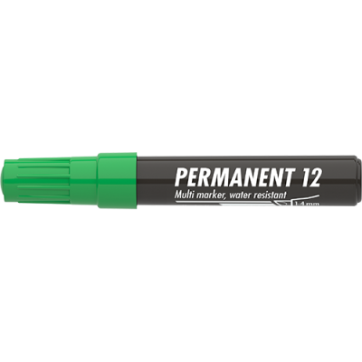 Marker Permanent 12 vágott zöld