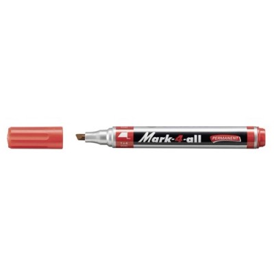 Marker Stabilo Mark-4-all 1-4 mm permanent vágott piros
