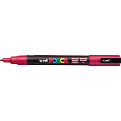 Marker Uni dekor Posca PC-3M Sötét piros 0,9-1,3 mm