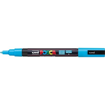Marker Uni dekor Posca PC-3M Világoskék 0,9-1,3 mm