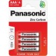 Mikro elem Panasonic Red Zinc AAA 1.5V cink-mangán 4 db-os