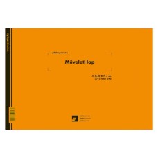 Műveleti lap 50x3 lapos tömb A/4 fekvő