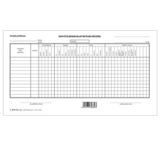 Napi étrend szabadlap 275x145 mm