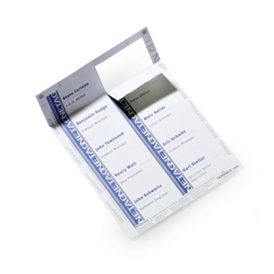 Névjegykártyatartó betét Durable 54x90 mm 200 db/20 ív/csomag (10 db/ív)