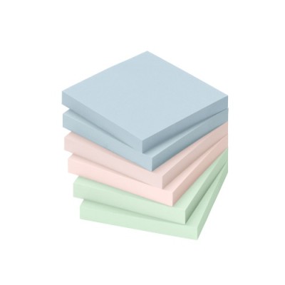 Öntapadós jegyzettömb Info Notes 75x75 mm 100 lapos vegyes pasztellszínek