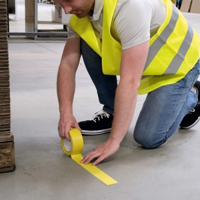 Padlójelölő szalag Durable Duraline 50/016 sárga