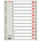 Regiszter PP Esselte A/4 1-12-ig szürke maxi 100125