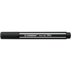 Rostirón Stabilo Pen 68 MAX prémium vágott heggyel fekete