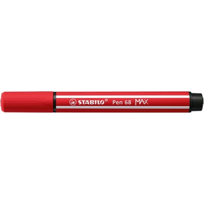 Rostirón Stabilo Pen 68 MAX prémium vágott heggyel piros