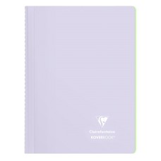 Spirálfüzet Clairefontaine Koverbook Blush A/4 80 lapos PP borítású vonalas lila