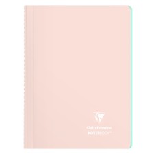 Spirálfüzet Clairefontaine Koverbook Blush A/4 80 lapos PP borítású vonalas púderrózsaszín